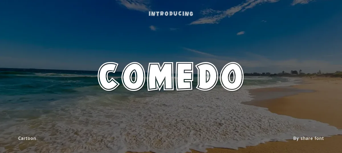 Comedo font preview
