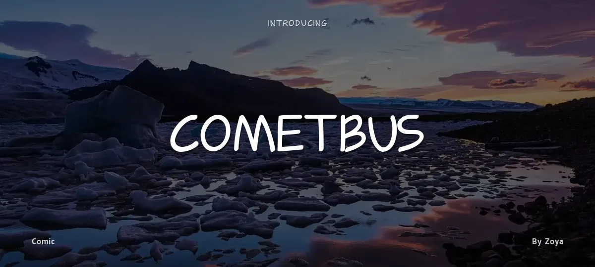 Cometbus font preview