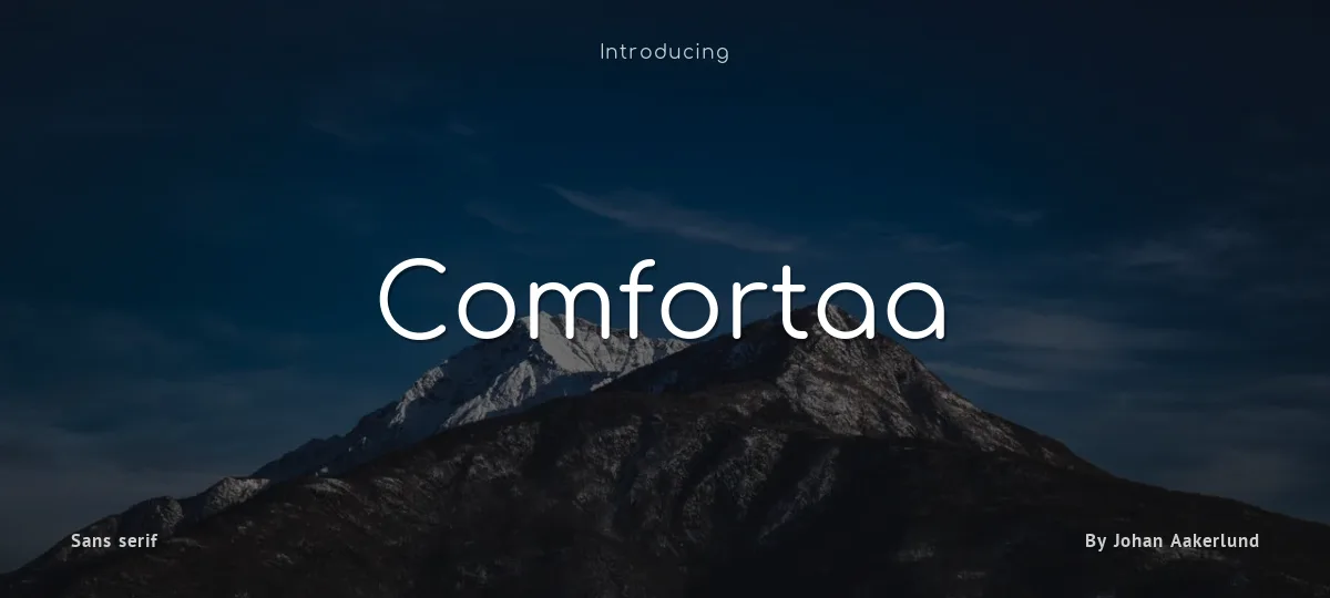 Comfortaa font preview
