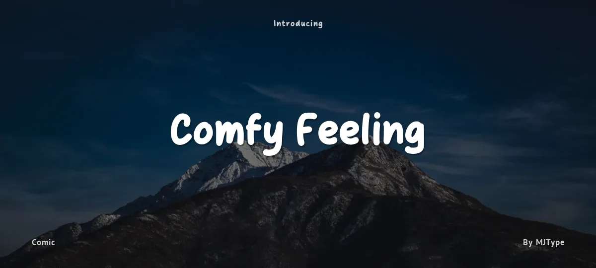 Comfy Feeling font preview