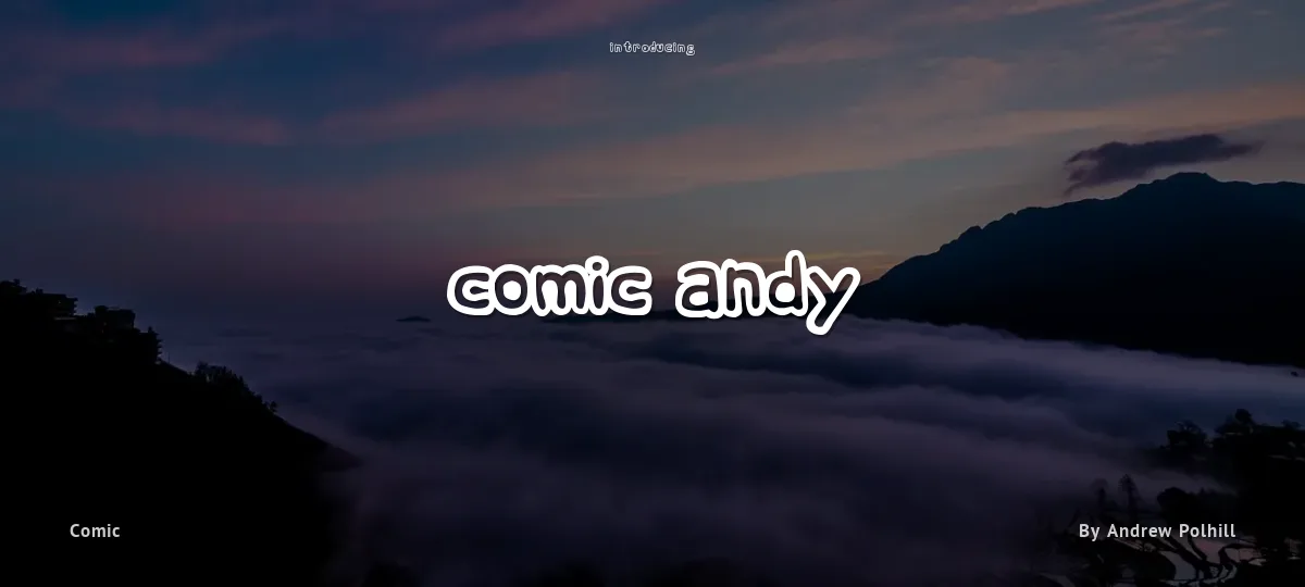 Comic Andy font preview