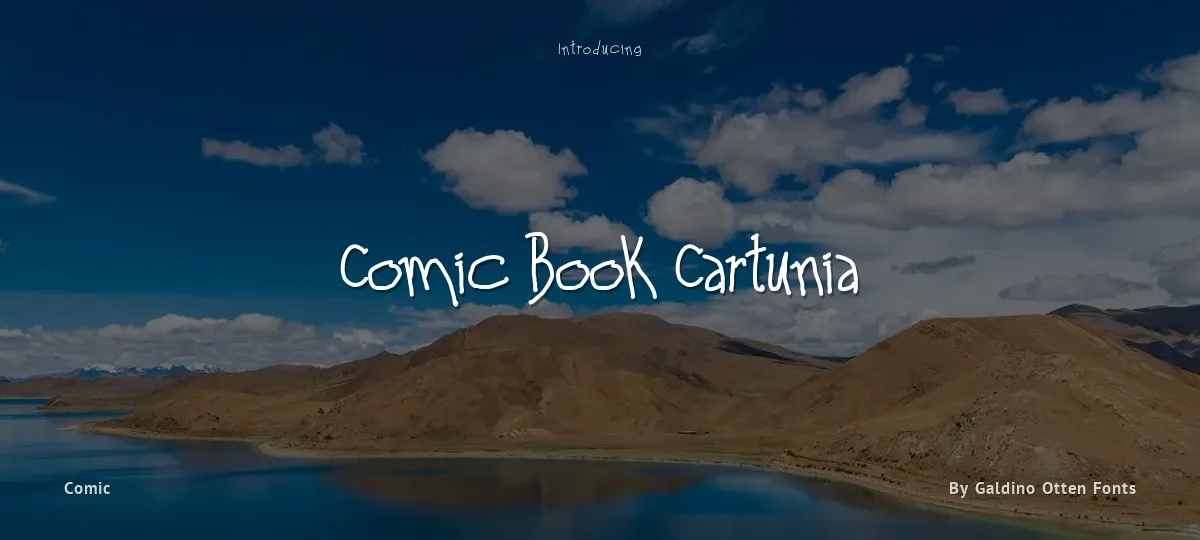 Comic Book Cartunia font preview