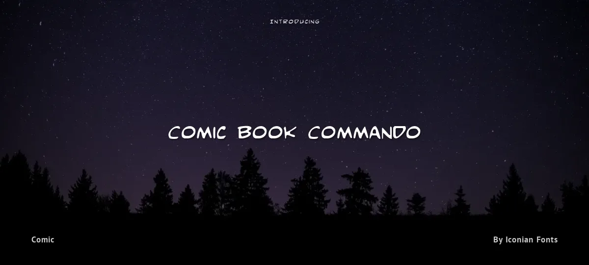 Comic Book Commando font preview