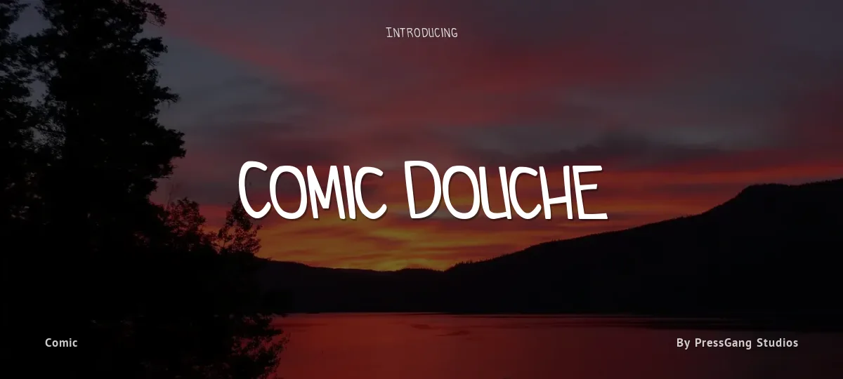 Comic Douche font preview