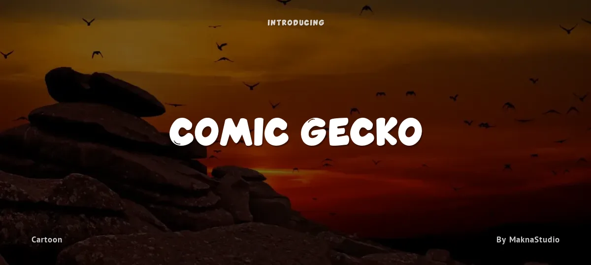 Comic Gecko font preview