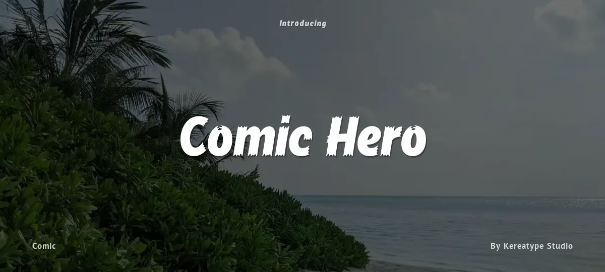 Comic Hero font preview