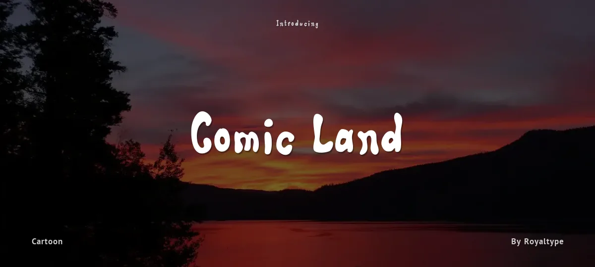 Comic Land font preview