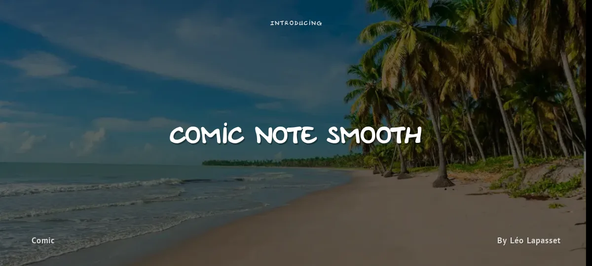 Comic Note Smooth font preview