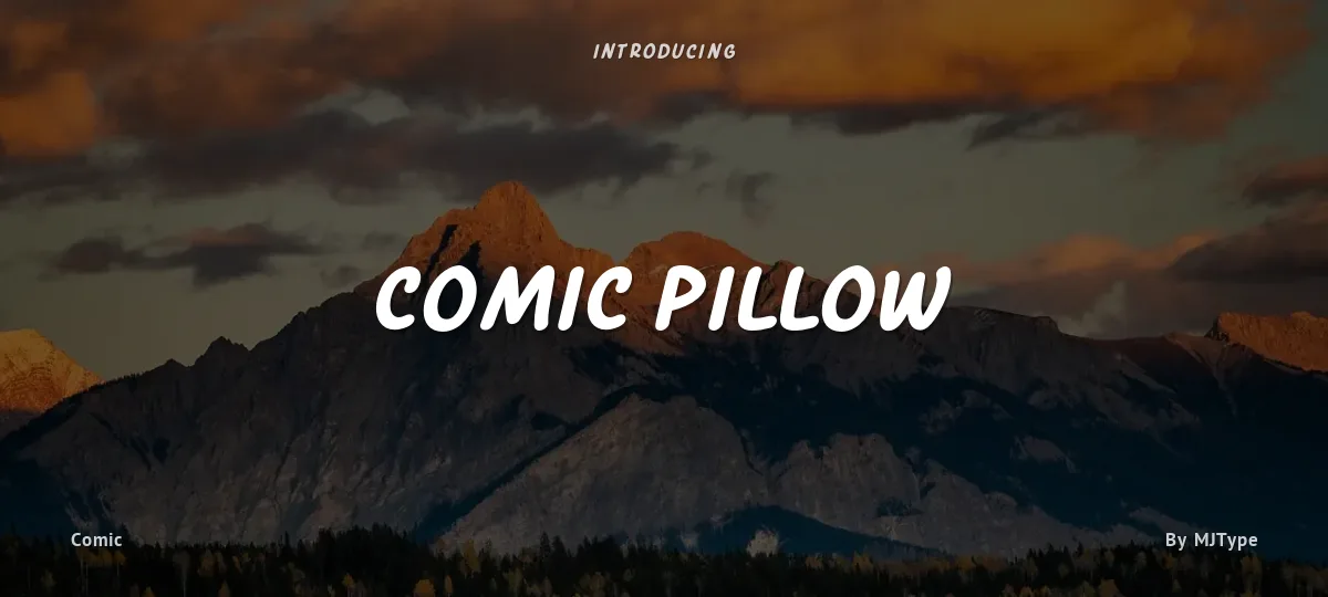 Comic Pillow font preview