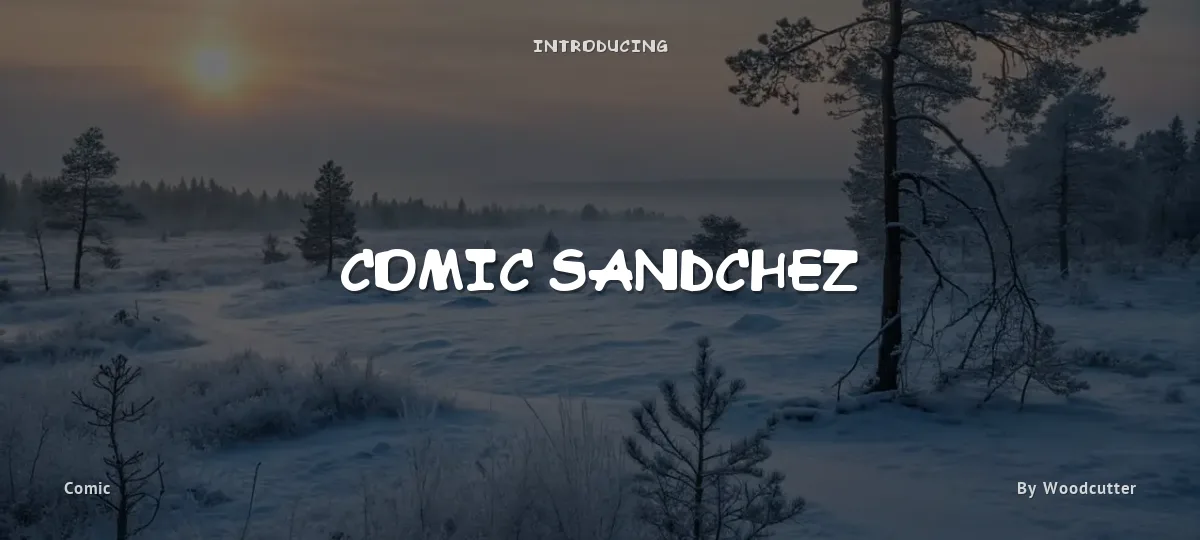 Comic Sandchez font preview