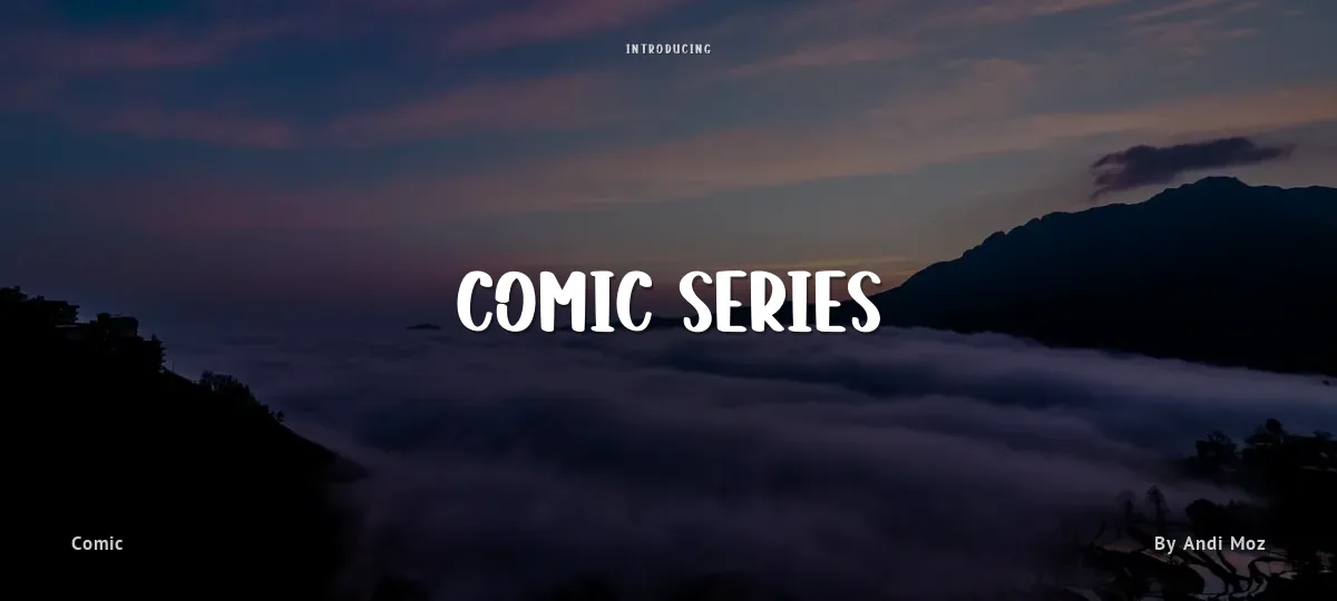 Comic Series font preview