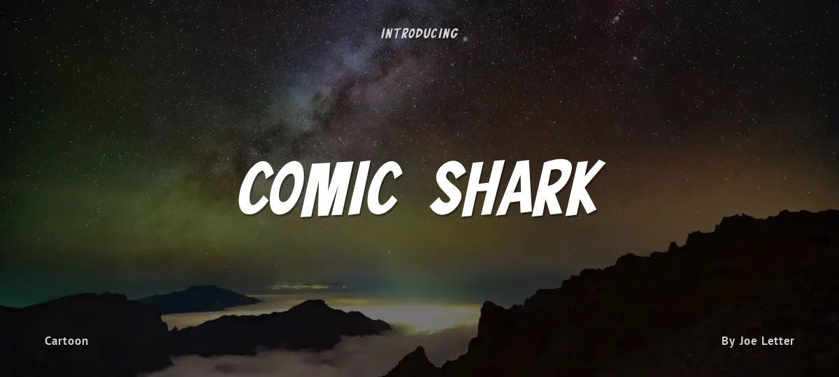 Comic Shark font preview