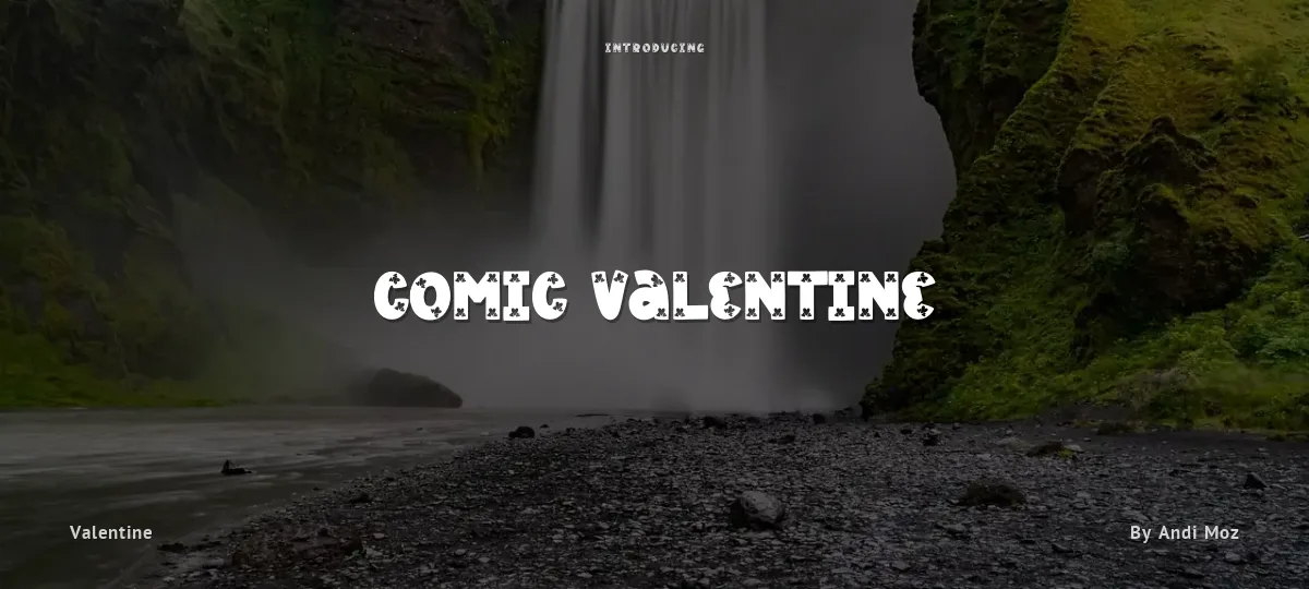 Comic Valentine font preview