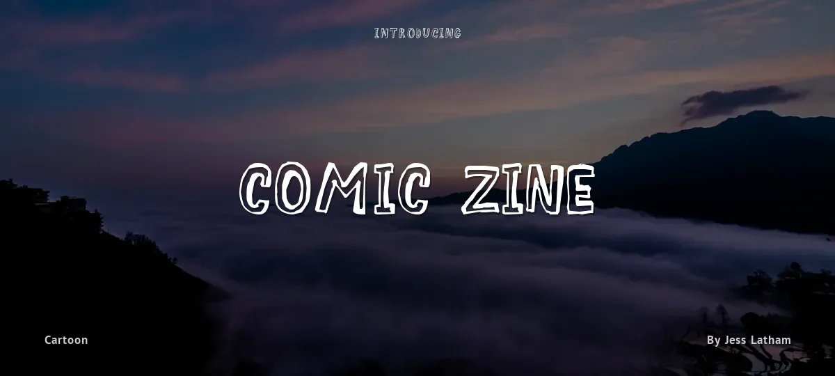 Comic Zine font preview