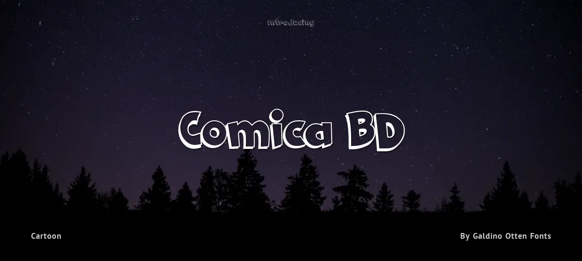Comica BD font preview