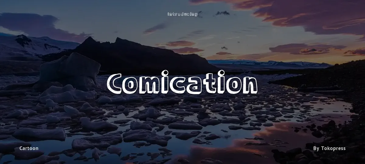 Comication font preview