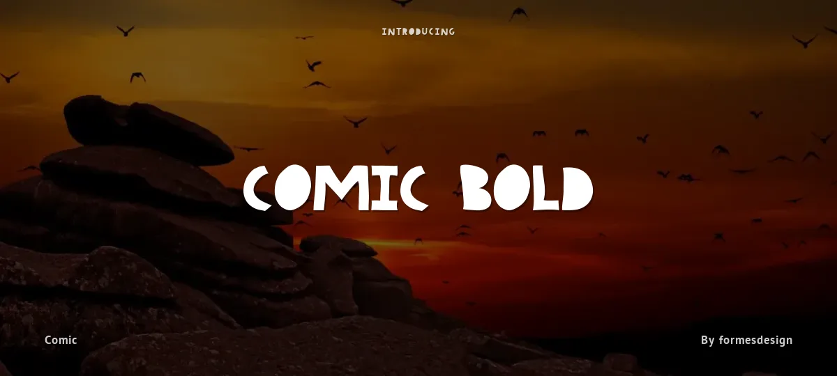 Comic Bold font preview