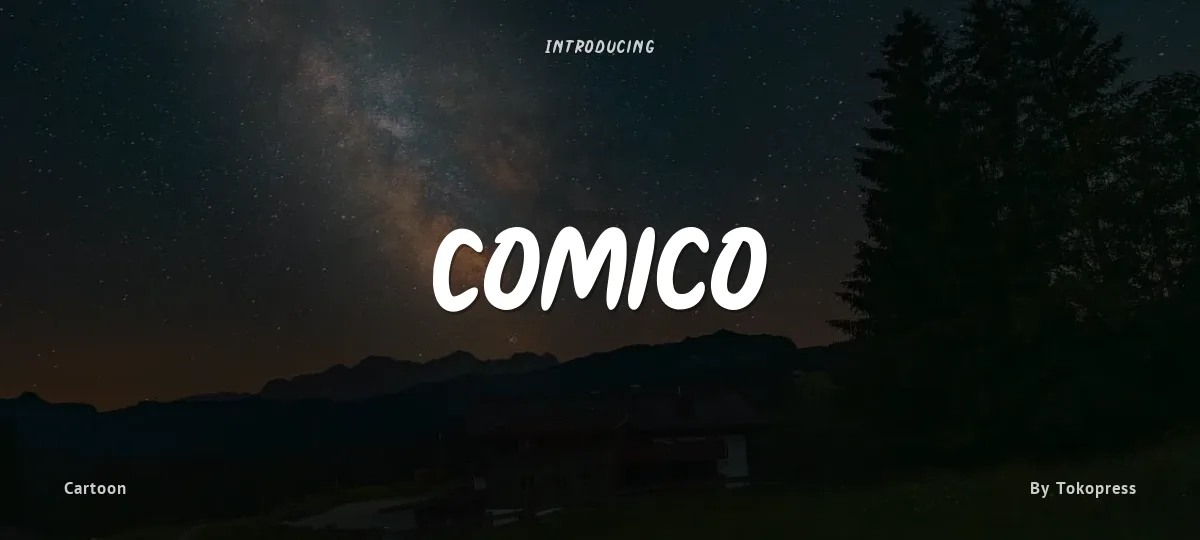 Comico font preview