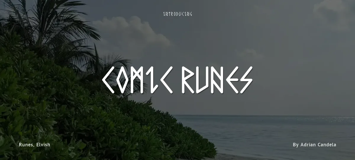 Comic Runes font preview