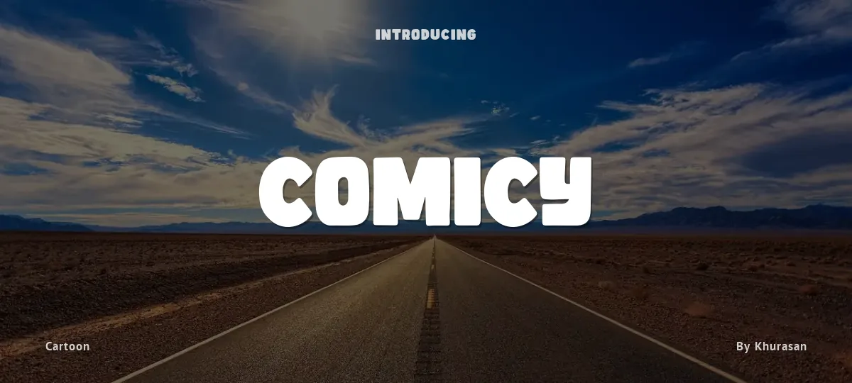 Comicy font preview