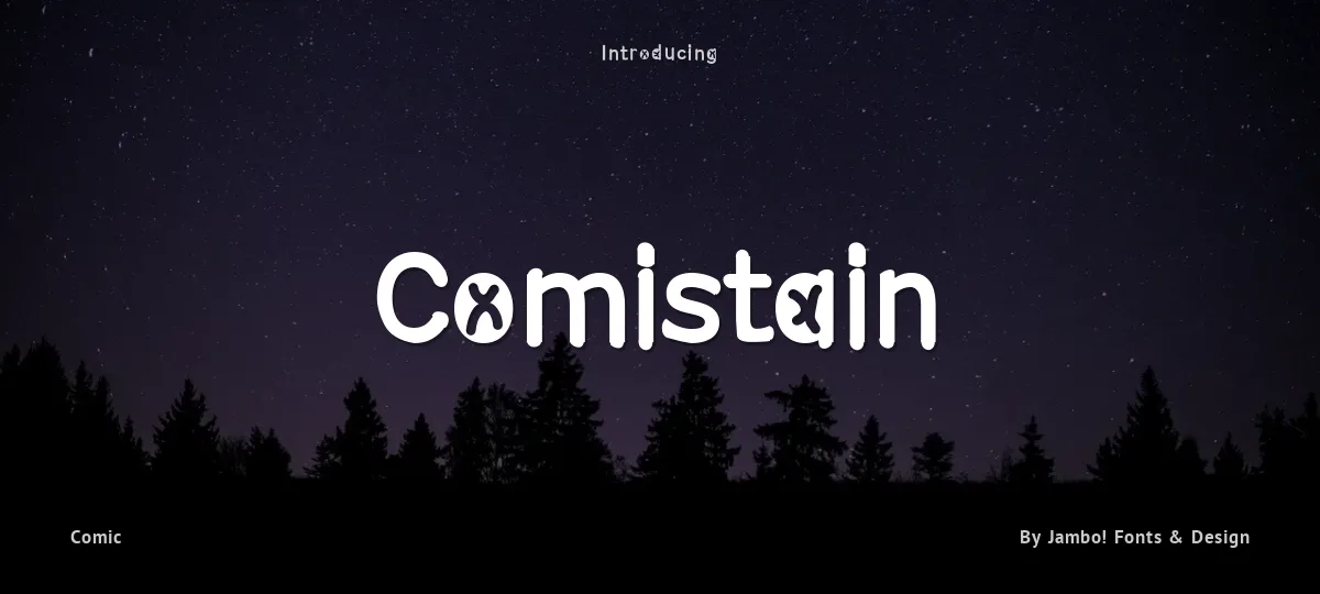 Comistain font preview