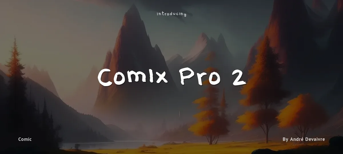 Comix Pro 2 font preview