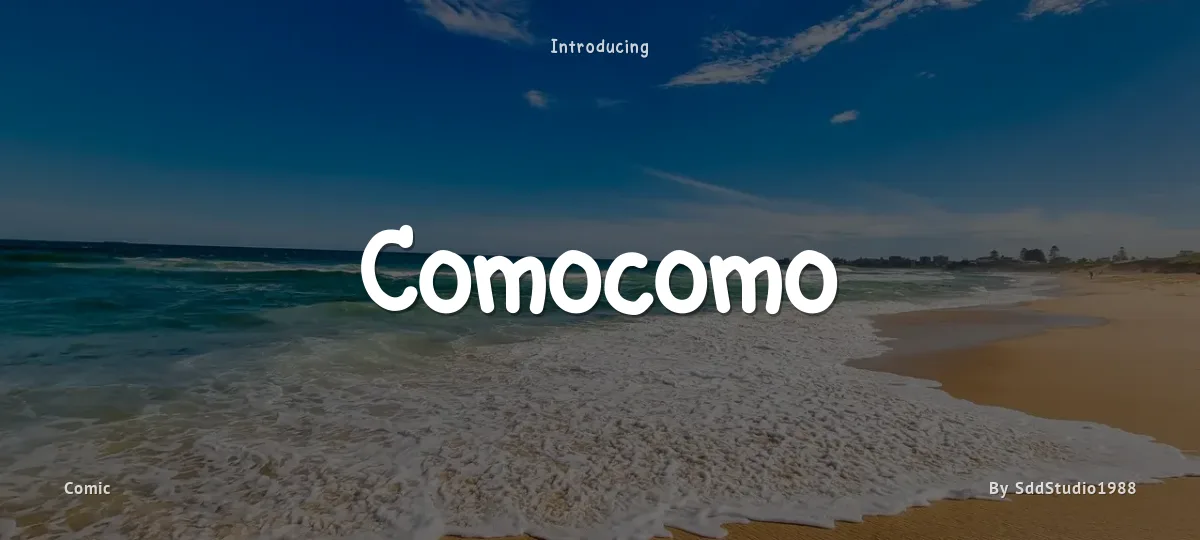 Comocomo font preview