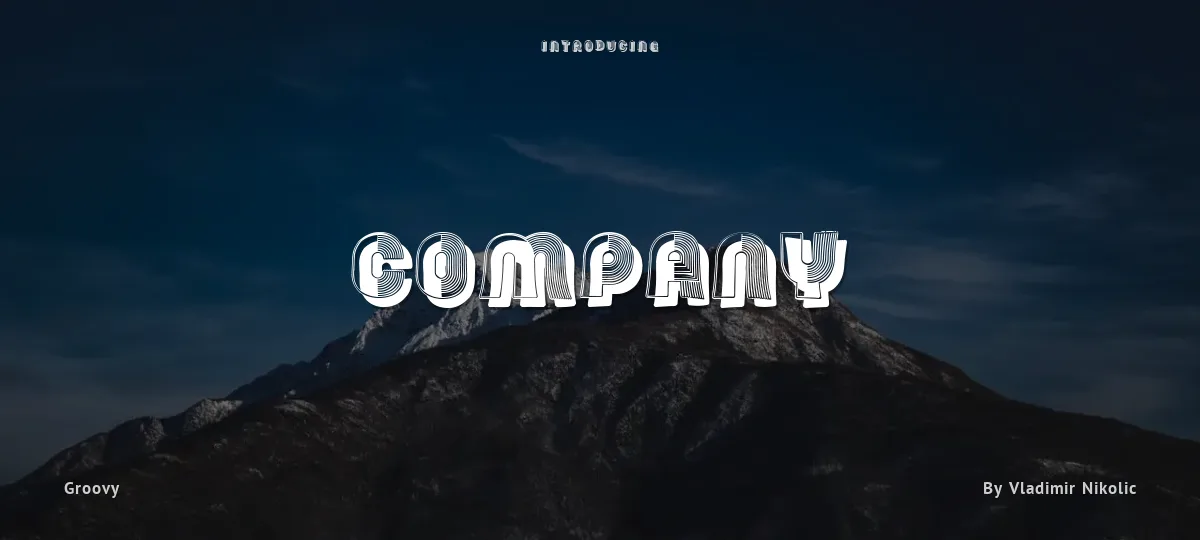 Company font preview