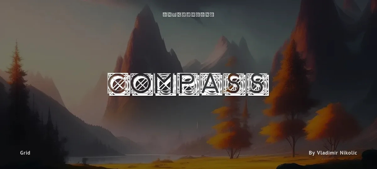 Compass font preview
