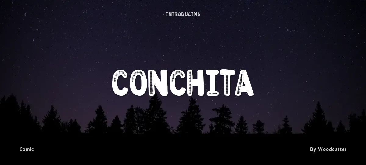 Conchita font preview