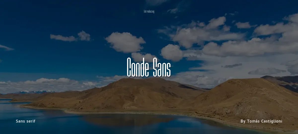 Conde Sans font preview