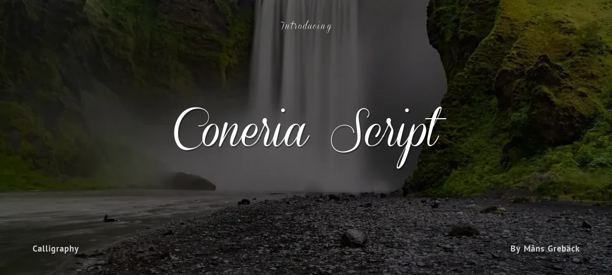 Coneria Script font preview