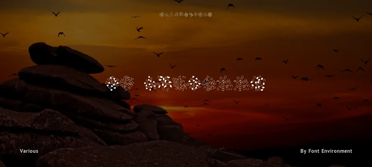 FE Confetti font preview
