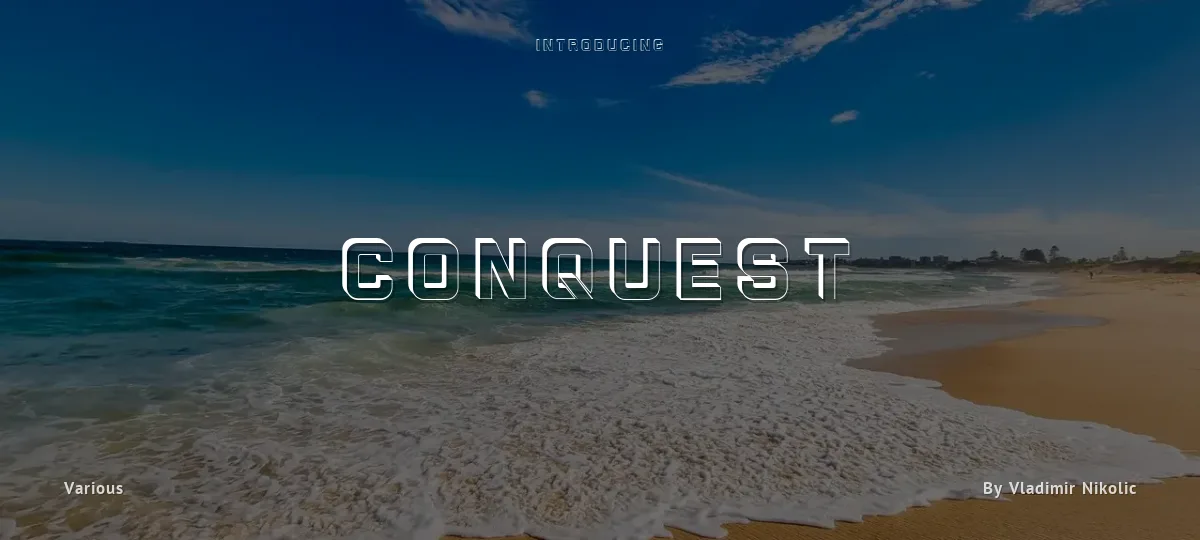 Conquest font preview