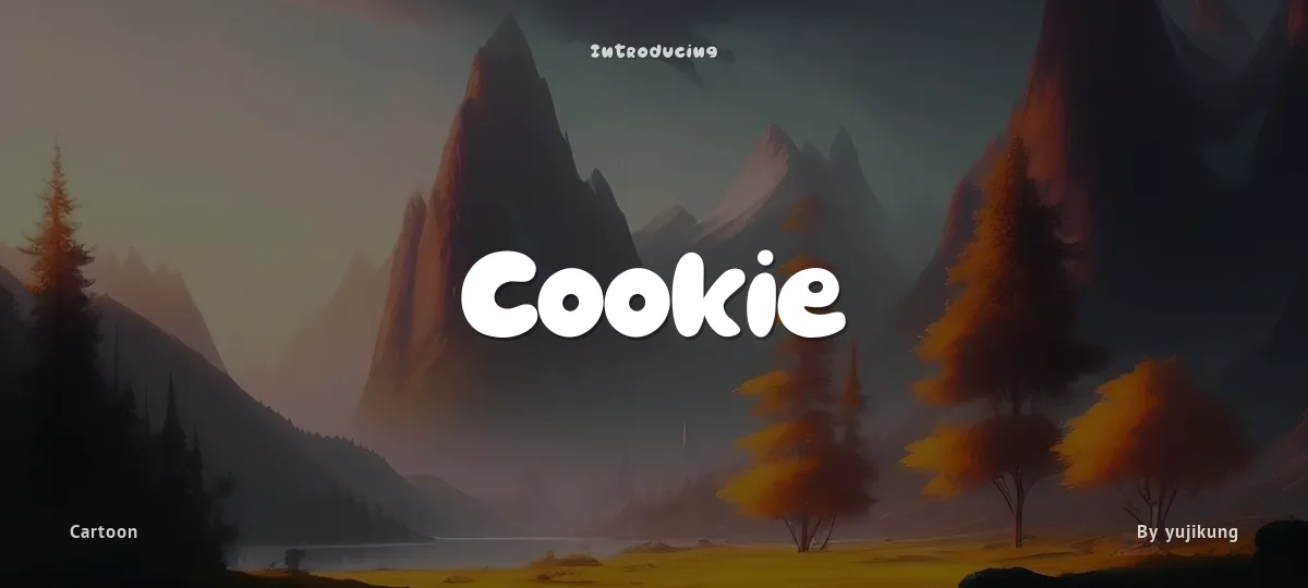 Cookie font preview