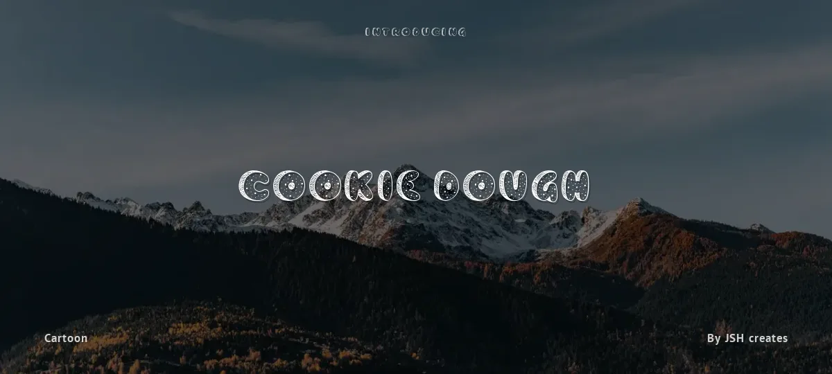 Cookie Dough font preview