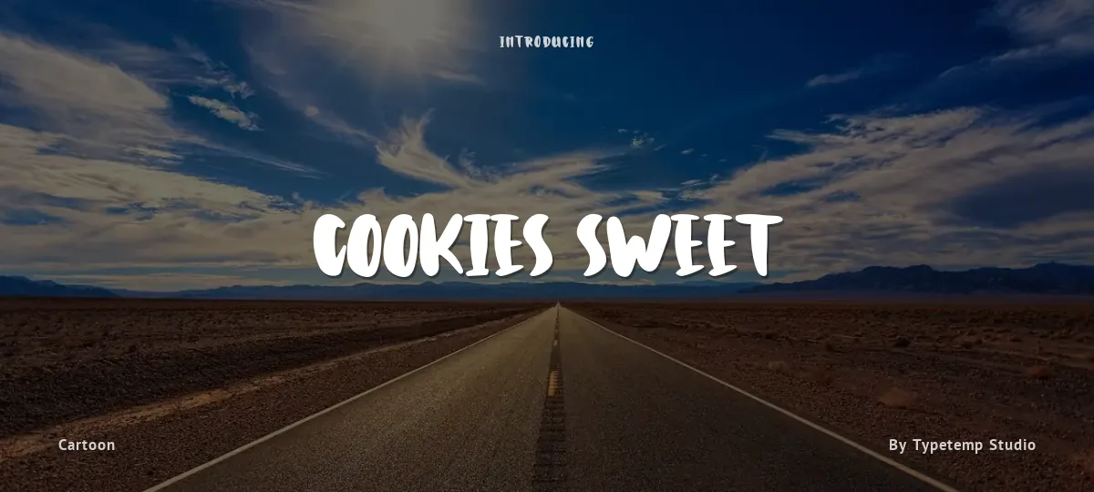 Cookies Sweet font preview