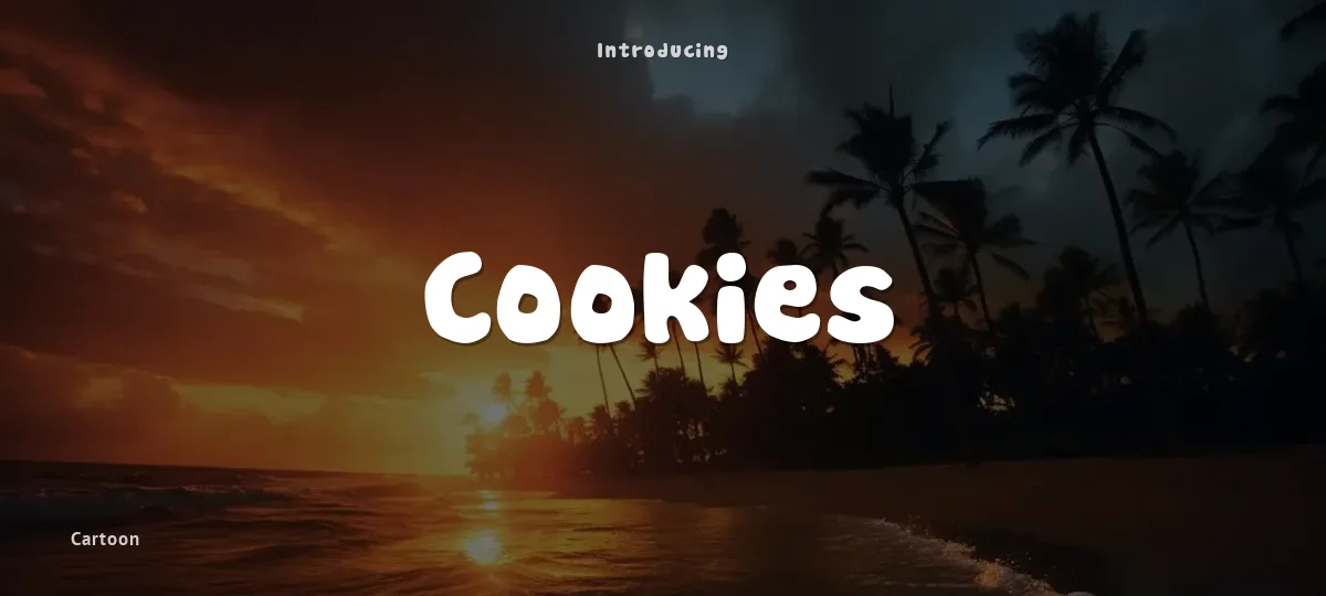 Cookies font preview