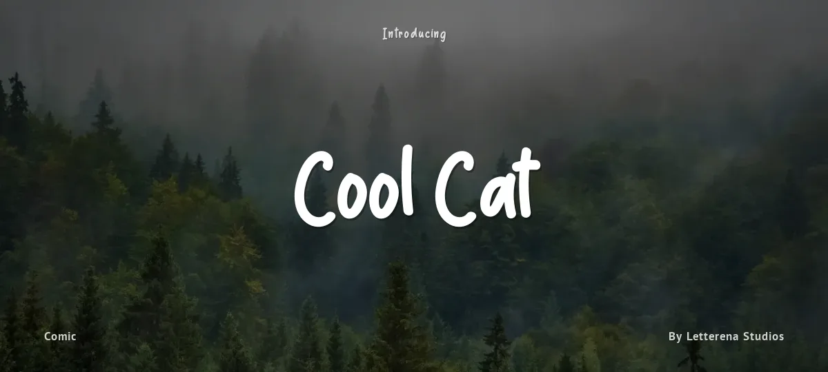 Cool Cat font preview