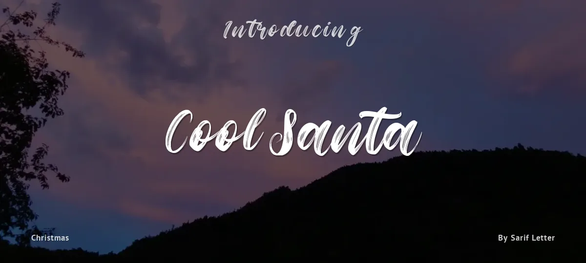 Cool Santa font preview