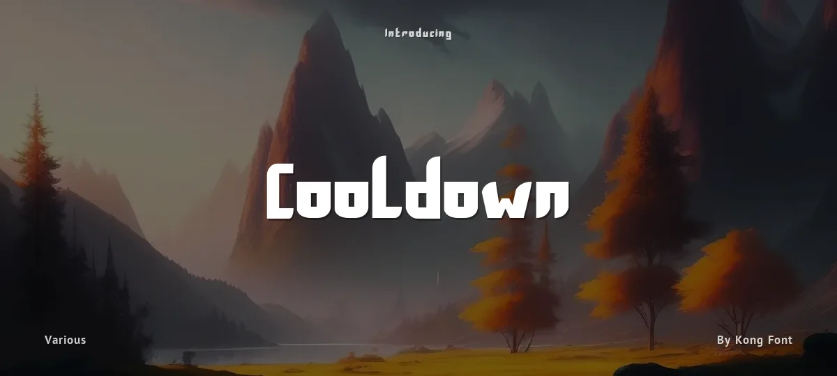 Cooldown font preview
