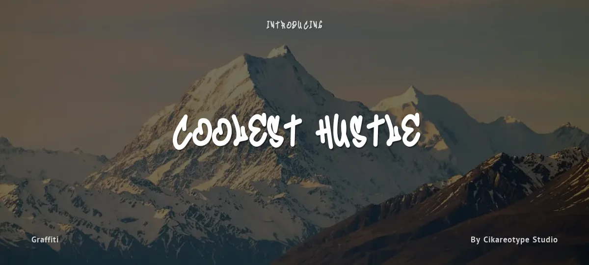 Coolest Hustle font preview