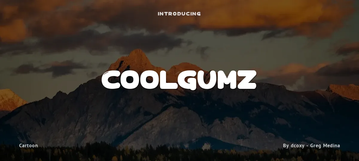 Coolgumz font preview