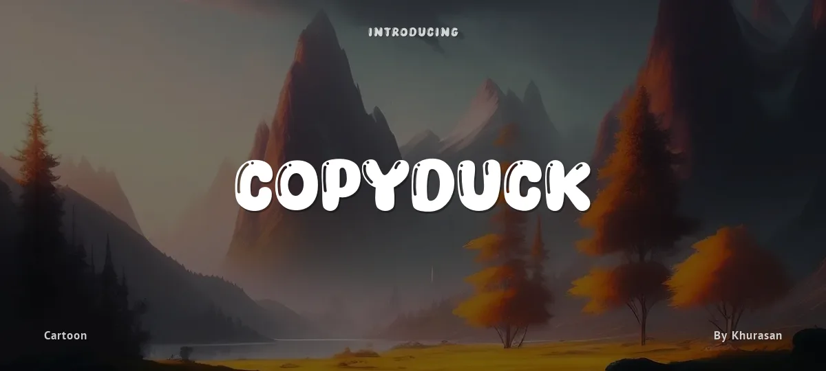 Copyduck font preview