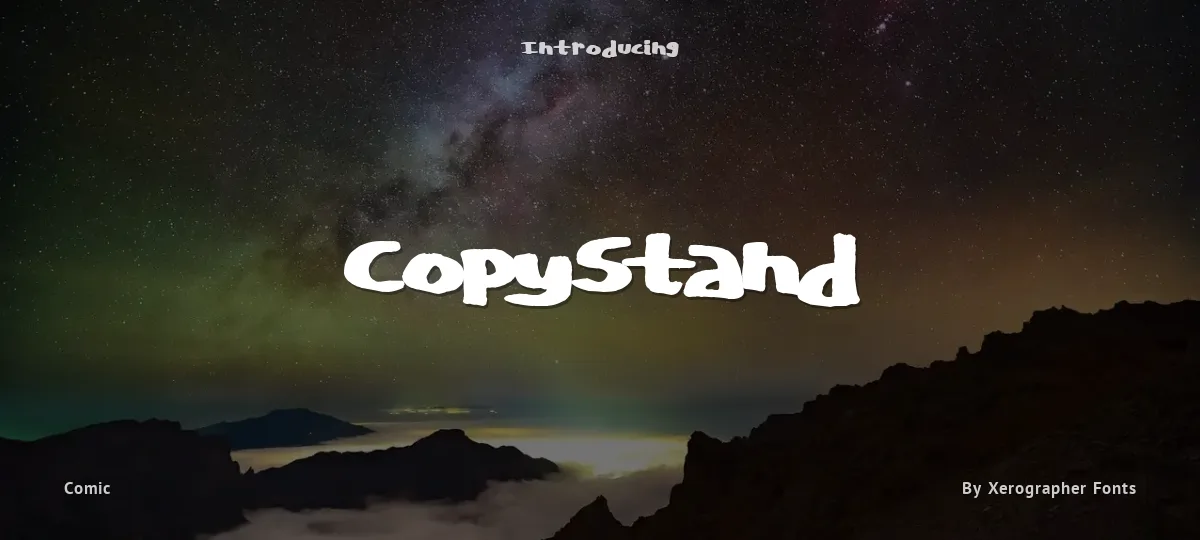 CopyStand font preview