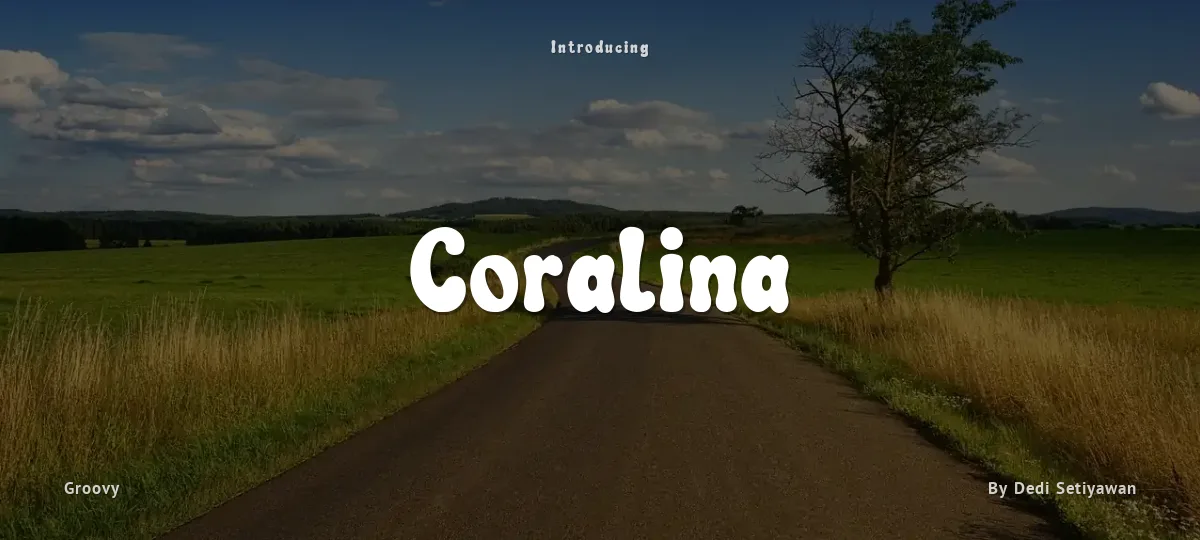 Coralina font preview