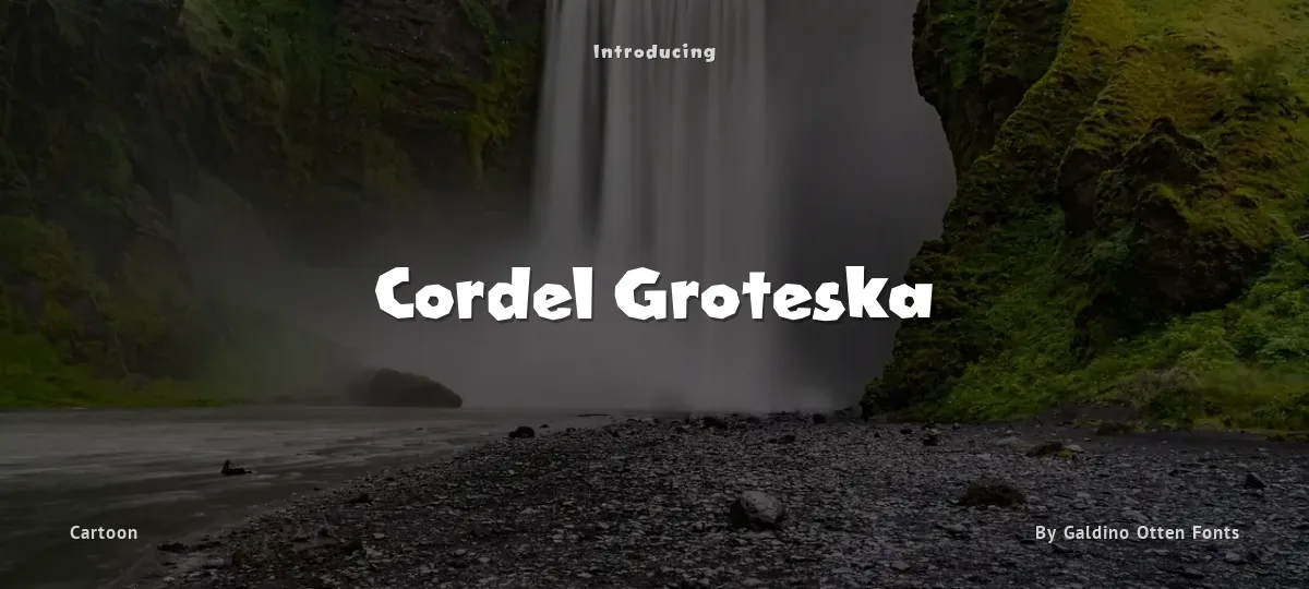 Cordel Groteska font preview