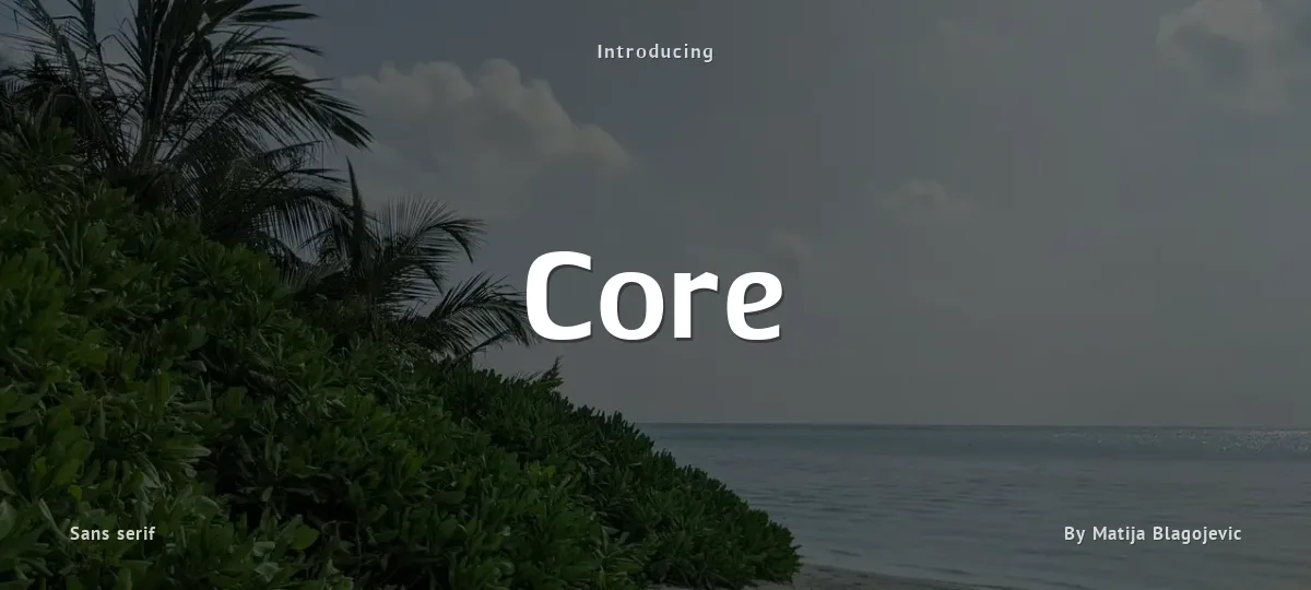 Core font preview