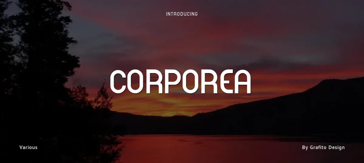 Corporea font preview