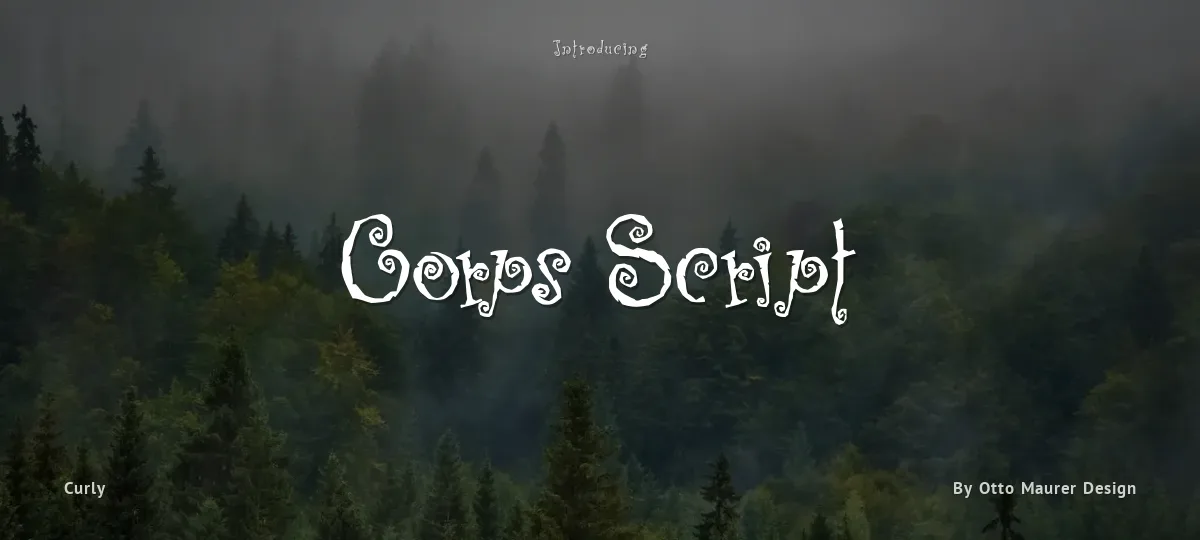 Corps Script font preview